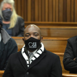 Mmusi Maimane sitting in court