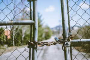 Lock on a gate