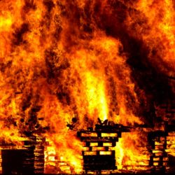 fire at a school