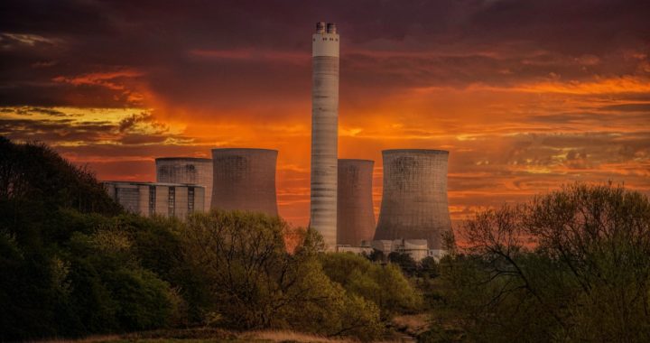 an inactive nuclear power station