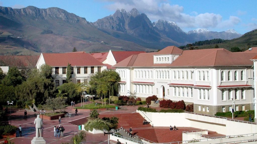 mountain view of Stellenbosch University