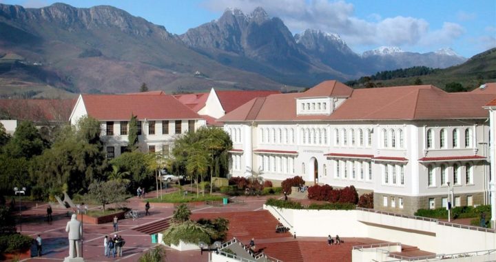 mountain view of Stellenbosch University